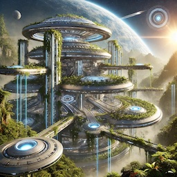 Futuristic Planet Quantum Image