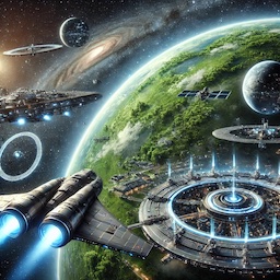 Futuristic Planet Quantum Image